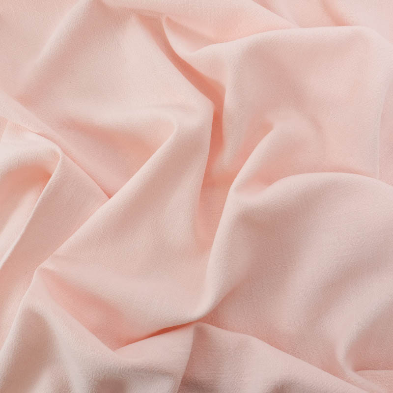 Gewaschener Leinenstoff aus Viskose in Nude-Rosa – Maison Klem